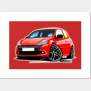 RenaultSport Clio 200 Red Posters and Art